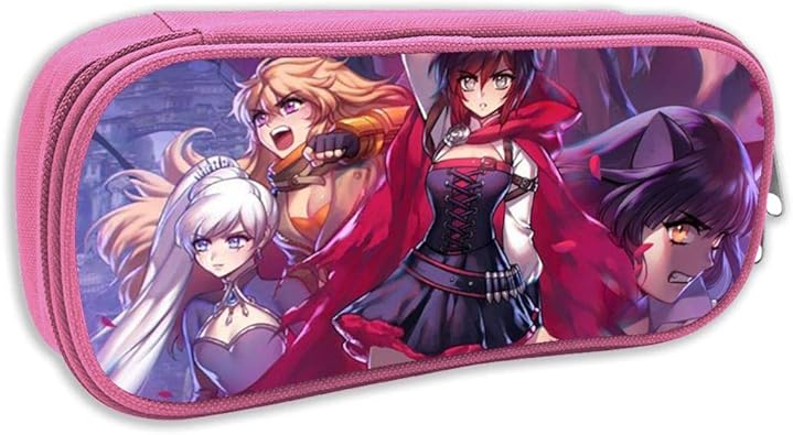 Amazon Rwby Fan ペンケース ペンポーチ かわいい 女の子 男の子 イラスト デザイン 筆箱 筆入れ 大容量 文房具 収納 ケース 小学生 中学生 高校生 おしゃれ 多機能 Pencil Case 男女兼用 ノーブランド品 シューズ バッグ