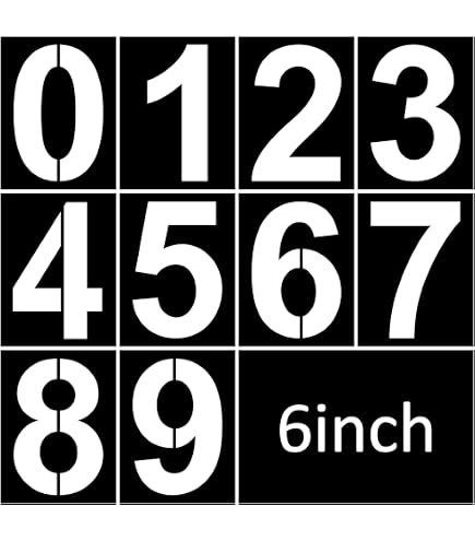 6 Inch Numbers