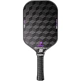 YVmove T800 Carbon Fiber Pickleball Paddle with 16mm V-Sonic IV Dynamic Core, Premium Pickle Ball Racket with Enhanced Power & Ultimate Spin, USAPA Approved, Storm008