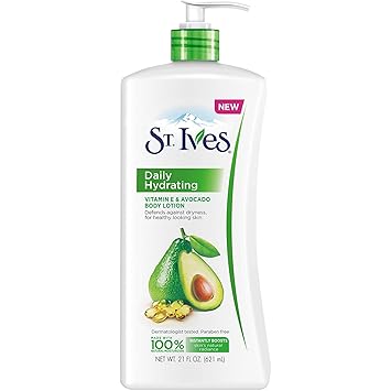St. Ives Daily Hydrating Vitamin E and Avocado Body Lotion, 21 oz