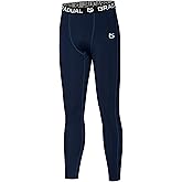 G Gradual Boys' Compression Pants Youth Thermal Base Layer Fleece Tights Sports Basketball Leggings for Boys