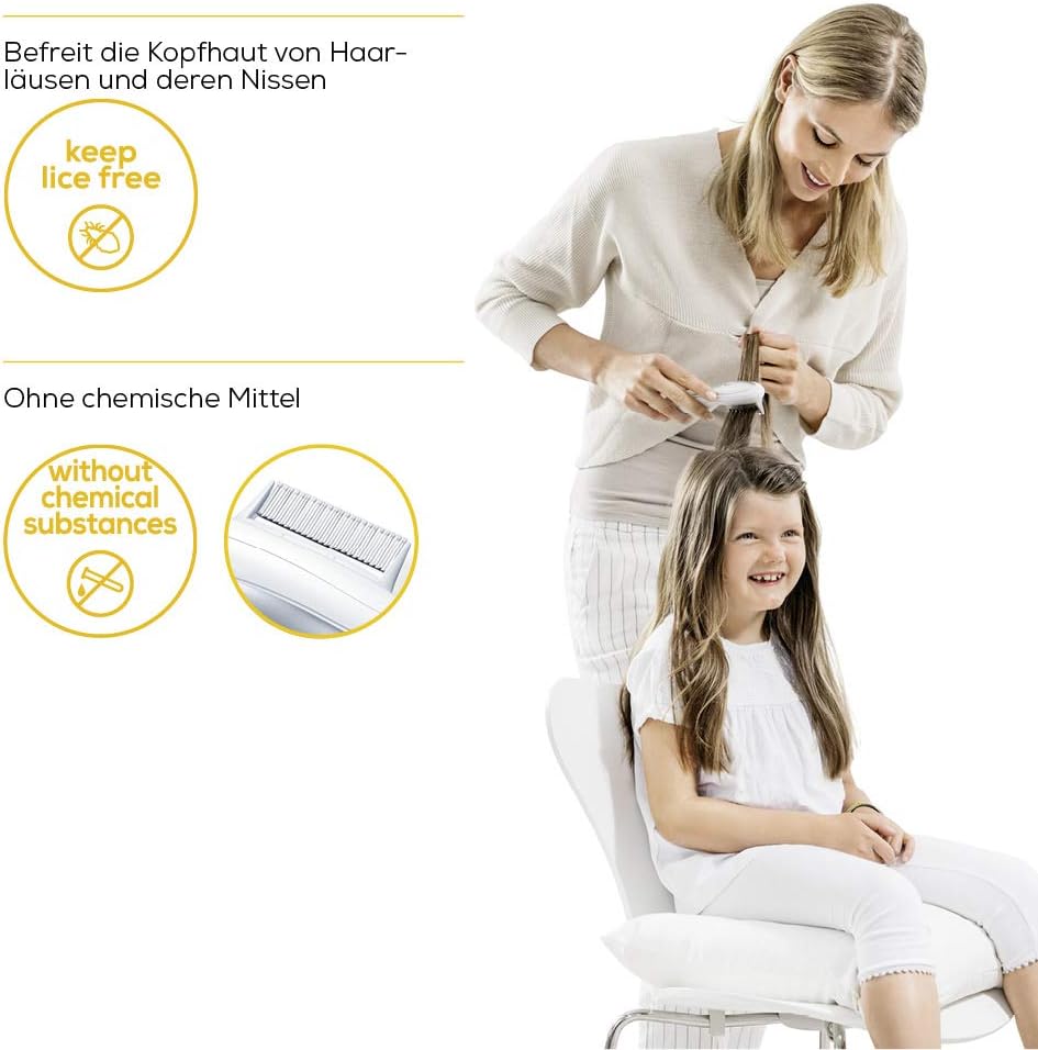 Beurer Ht 15 Lausekamm Entfernt Lause Und Nissen Ohne Einsatz Von Chemischen Mitteln Wie Lauseshampoo Ideal Auch Fur Kleinkinder Amazon De Drogerie Korperpflege