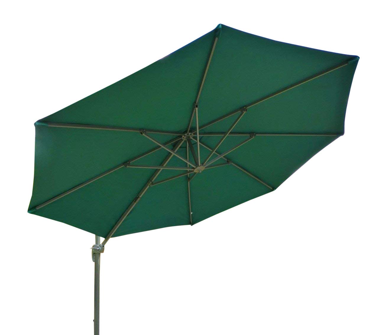 UKGardens Luxury 3.5m Green Cantilever Parasol Umbrella 360 Degree