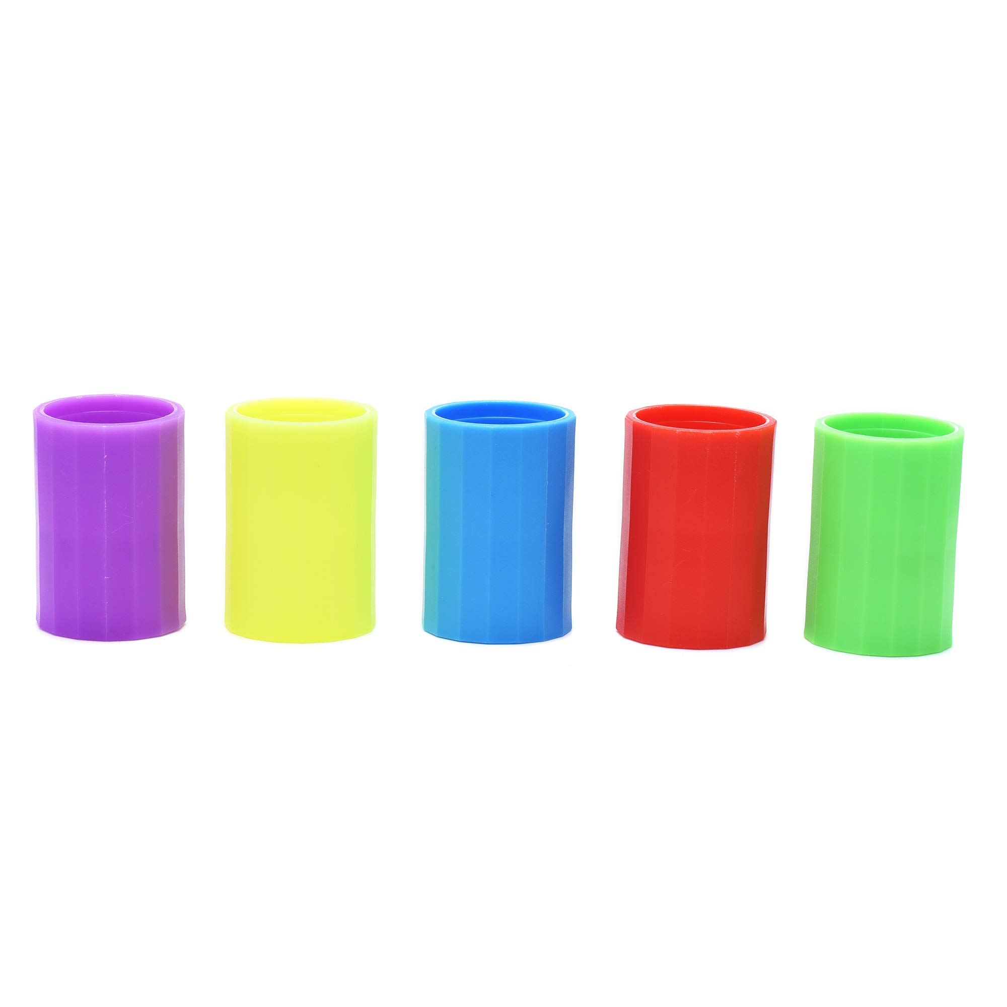 25 Pieces Tornadoes in A Bottle, Plastic Tornado Bottle Connector Cyclone Tube Vortex Connector for Scientific Experiment, 5 Colors