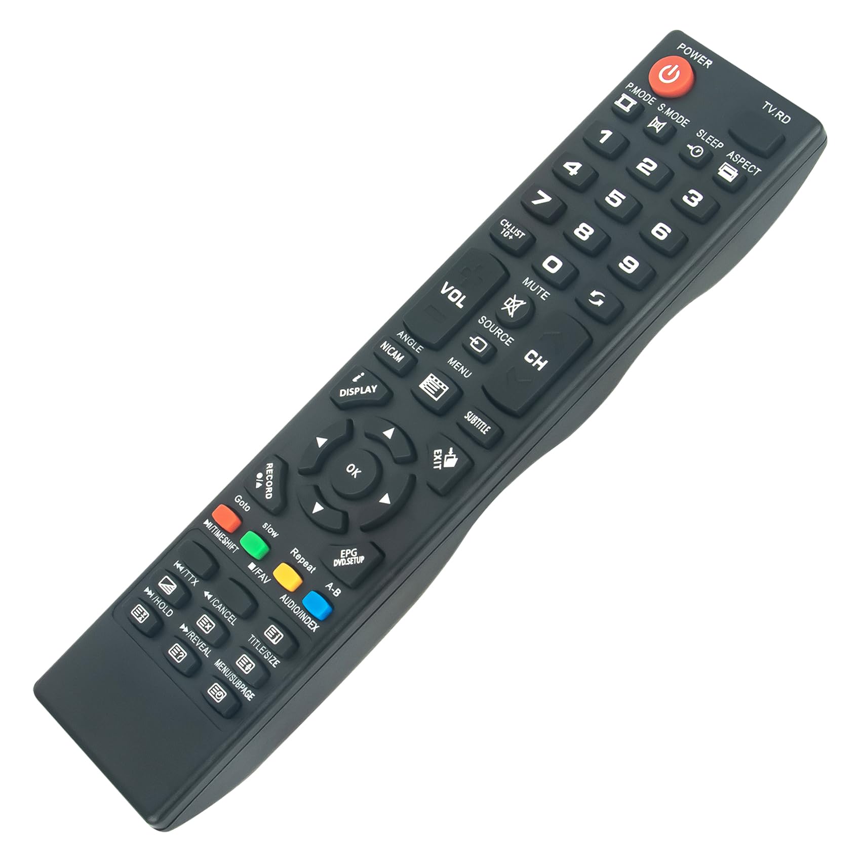 AULCMEET Remote Control Replace fit for SEIKI LENCO LED-3901-4K LED-4001-4K LED-6501-4K LED-5001-4K SE39UY04EC SKB4240S SKB3250S SE24HD01UK SE55UY01UK SE43FO02UK SE39UA01UK SE24HDO2UK