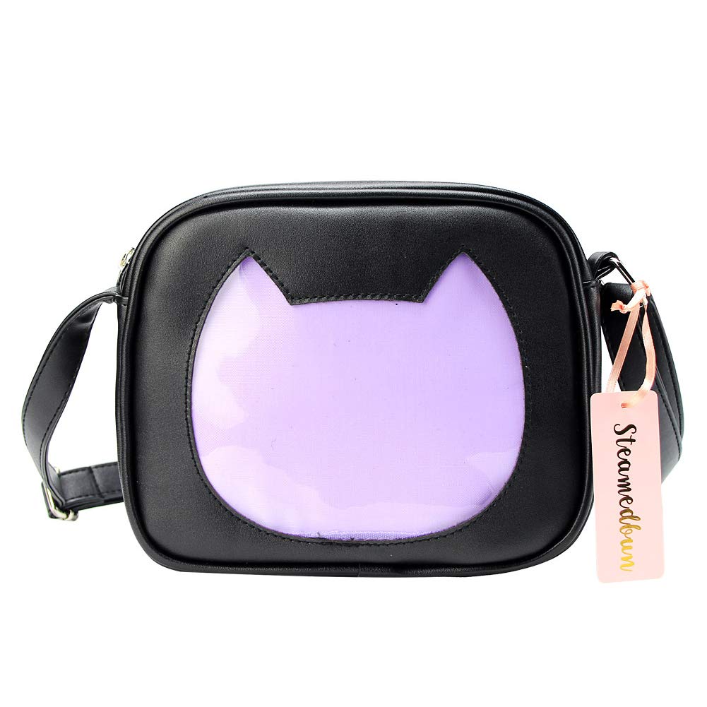 STEAMEDBUN Ita Bag Crossbody Cat Small Ita Purse Pin Display Bag with Insert