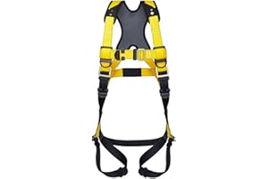 Guardian Fall Protection 37101 Series 3 Harness, Fall Protection Harness, Medium/Large, Yellow/Black