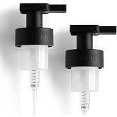 Skipper Foaming Replacement Pump Set - 2 Pack - 40mm (1.57&rdquo;) Wide Rim (40/410 Neck Size) - Unique Matte Black Finish - High Rated 1.66c Foam Output for Maximum Foam