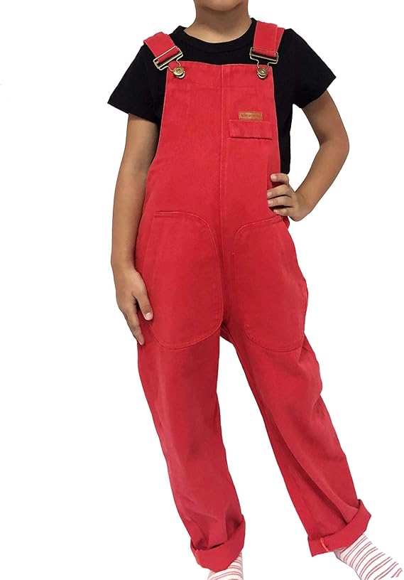 516Years Girls Pink Embroidered Denim Overalls Denim Jumpsuits & Rompers Big Girls Pants