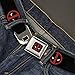 Marvel Comics Deadpool Logo Seatbelt Belt