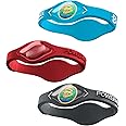 Power Balance the Original Genuine Performance Wristband, Silicone rubber Wristbands Bracelets sports bracelet wristband for men women, power 3 pack bangles, safe Waterproof Lightweight durable, size of M+M+L（M 19.0CM/L 20.5CM)