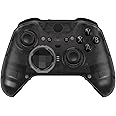 eXtremeRate Clear Black Replacement Faceplate Cover for Xbox One Elite Controller Series 2 (Model 1797), Custom DIY Front Housing Shell Case & Accent Rings for Xbox Elite Series 2 Core Controller