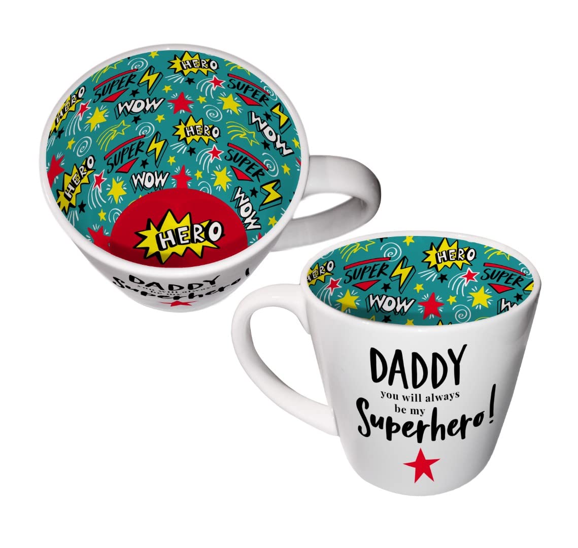 WPL Gifts Inside Out WPL Mug with Gift Box (Daddy My Superhero)