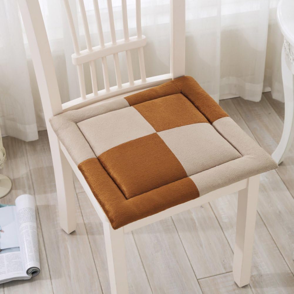 OPHGTJTNGNGMJG Office Chair Cushion,Student Classroom Bench mat Dining Table Chair Pads Thick seat Cushion Winter Cute Chair pad Computer Chair Cushion-B 40x40cm(16x16inch)