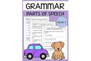 Grammar Skills Workbook Level 3: 2nd Grade Grammar Workbook for Kids Ages 7–9: 40 Days of Parts of Speech, Sentence Types, Ed