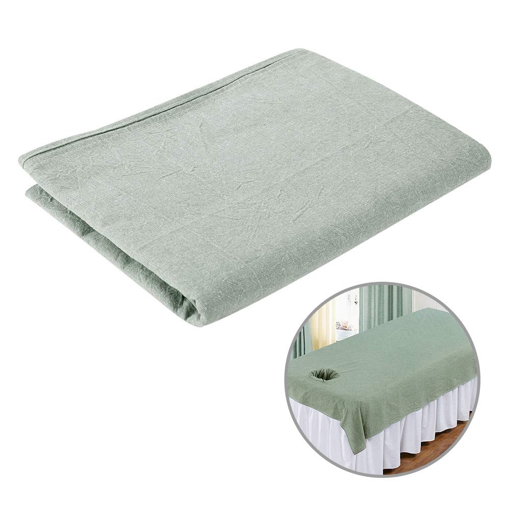 8 Colors Beauty Salon Massage SPA Couch with A Breathable Hole - Cover Soft Cotton Bed Cover With Face Breath Hole(03)