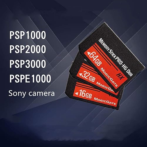 Sony Compatible Memory Card 64GB Memory Stick Pro Duo Mark2 - High Speed Storage For PSP, Cameras & More MagicGate Compatible