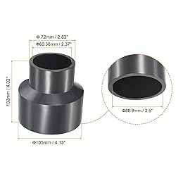 PATIKIL UPVC Reducer Pipe Fitting 3" x 2" Socket