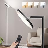 Upgraded Floor Lamps for Living Room, 32W 3000LM Super Bright LED Torchiere Floor Lamp with Remote & Touch Control, 69" Dimmable Tall Standing Lamp with 350°Rotating Head for Reading Office Bedroom