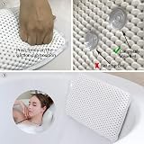 HANKEY Bathtub Pillow Bath Spa Head Rest Cushion w/ 8 Suction Cups 27.9cm view 8
