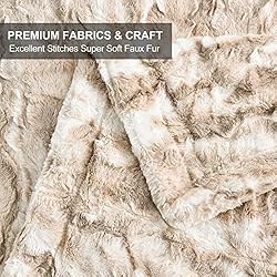 Soft Throw Blanket, 50" x 60" Luxurious Warm Thick