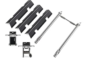 PETKAO Grill Parts for Weber Spirit 2 Parts, Replacement for Weber GS4 Spirit II/I E210 S210 E220 S220,GS4 Parts for Webber Spirit 2 Burner Tube 67024 69785, 7635 Flavorizer Bars & Crossover Tube 69899 67278