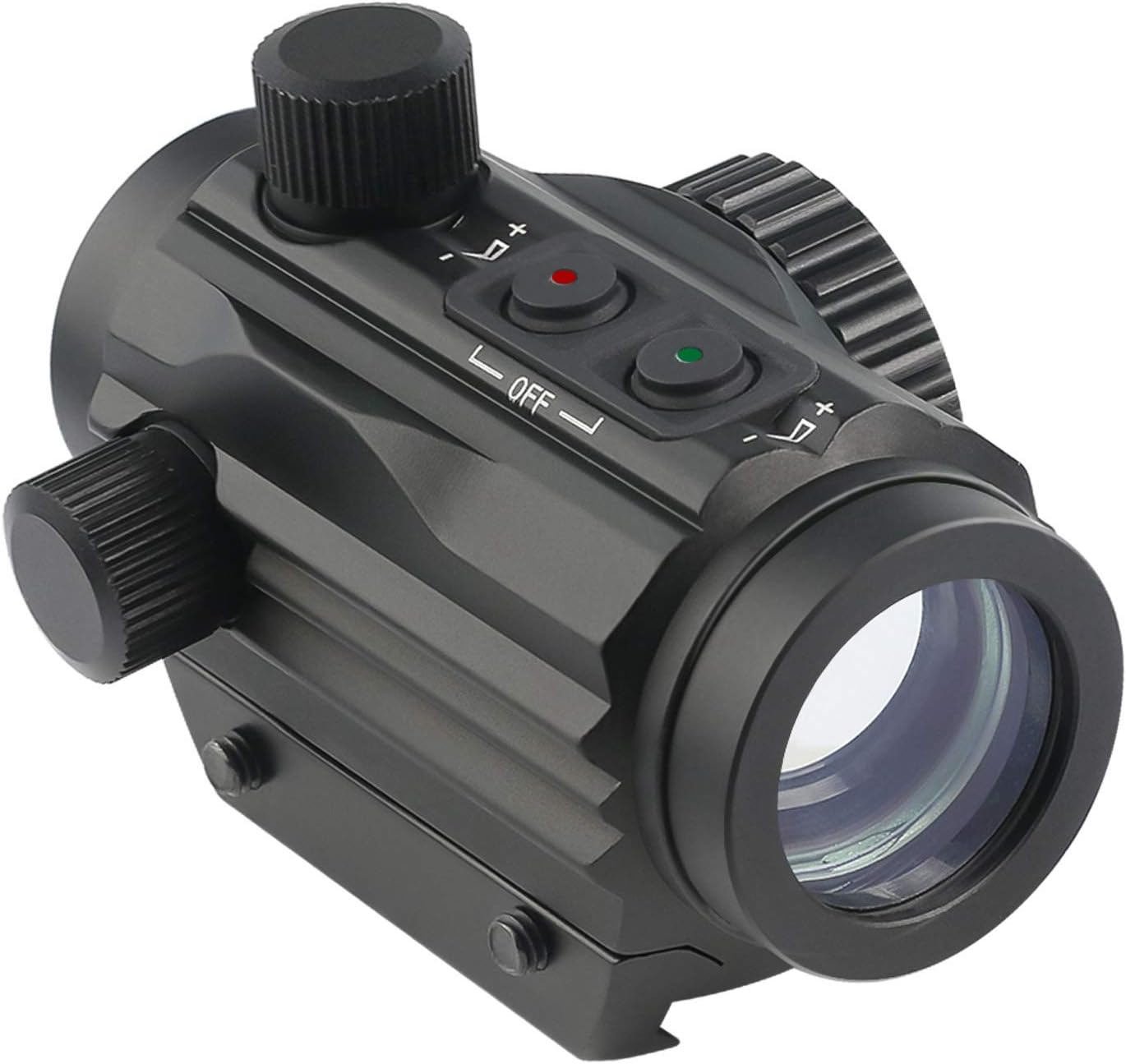 Twod 1x22mm 5 MOA Red Green Dot Sight,Reflex Holographic Tactical Scope Dual Color Illuminated Compact Micro Red/Green Reticle with Circle Dot Micro Rifle Scope Fits 21mm Picatinny Rail Mount