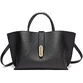 LAIQIAN Bucket Bags for Women Vintage Bucket Shoulder Crossbody Tote Bag Faux Leather Top Handle Purse