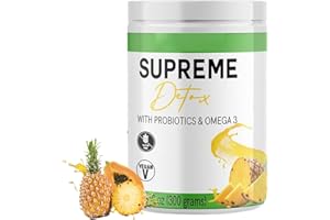SUPREME DETOX Supplement Healthcare Supreme Natural Detox Fiber Powder-Pineapple Flavor(300g)