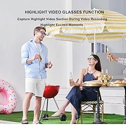 OhO Smart Glasses,256G Camera&Bluetooth Sunglasses