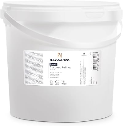 Naissance Organic Coconut Oil (Solid) 5kg - Pure, Vegan, Cruelty Free