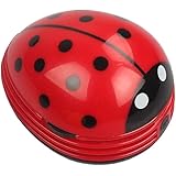 Cute Portable Beetle Ladybug cartoon Mini Desktop Vacuum Desk Dust Cleaner (Red#002)