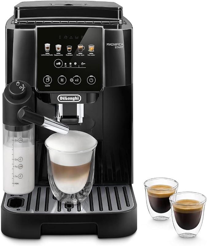 Magnifica Start - Cafetera Superautomática 4 Bebidas Negro