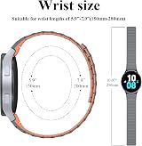 WOOZ Soft Silicone Sport Band for Samsung Galaxy Watch 4 5 6 40mm 44mm Magnetic view 7