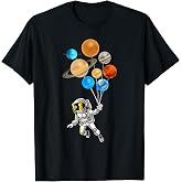 Astronaut Planet Balloons Super Gift For Space Space T-Shirt