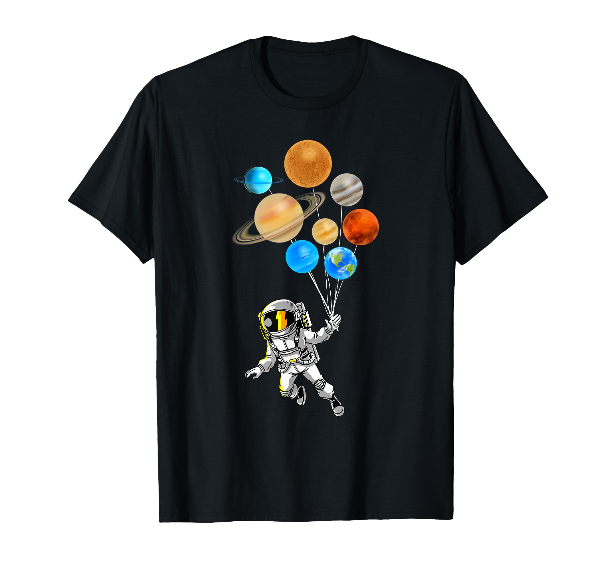 Astronaut Planet Balloons Super Gift For Space Space T-Shirt