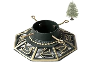 Ventray Christmas Tree Stand, 13.39x13.39x5.51 inches Classic Square Xmas Tree Pine Tree Base for Real Trees (Octagon)