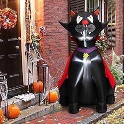 Tangkula 4.7 FT Halloween Inflatable Vampire Black