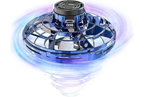 AIBAI Flying Spinner Mini UFO Drone, Flying Fidget Spinner with LED Lights, Hand Controlled Cool Boomerang Toys for 8 9 10+ Year Old Boys Girls Teens Indoor Outdoor Toys