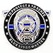 Skull Thin Blue Line, Blue Lives Matter Law Enforcement Officers Military Police NYPD Challenge Coin with Unique Serial Numbers