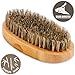 Beardnic Beard Brush & Beard Comb Kit by All-Natural Handmade Set with Beautiful Cotton Travel Pouch and Magnetic Gift Box | Sturdy Boar Bristles for Facial Hair Grooming