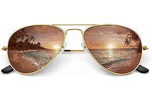 Premium Aviator Sunglasses for Men & Women, Polarized Lenses with UV Protection – 3 Stylish Tints