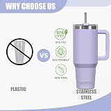 WATERSY 1182ml Travel Mug 40oz Stainless Steel Teal Purple Vacuum Insulated view 8