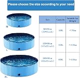 SHOKAN Foldable Paddling Pool for Pets and Kids 120x30 cm PVC Non-Slip view 4