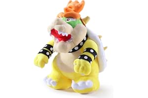 EQUASIS Bowser Plush,Bowser Stuffed Animal Mario All Star Collection 10 Inch Yellow– Sweet Gift for Mario Fans and Kids