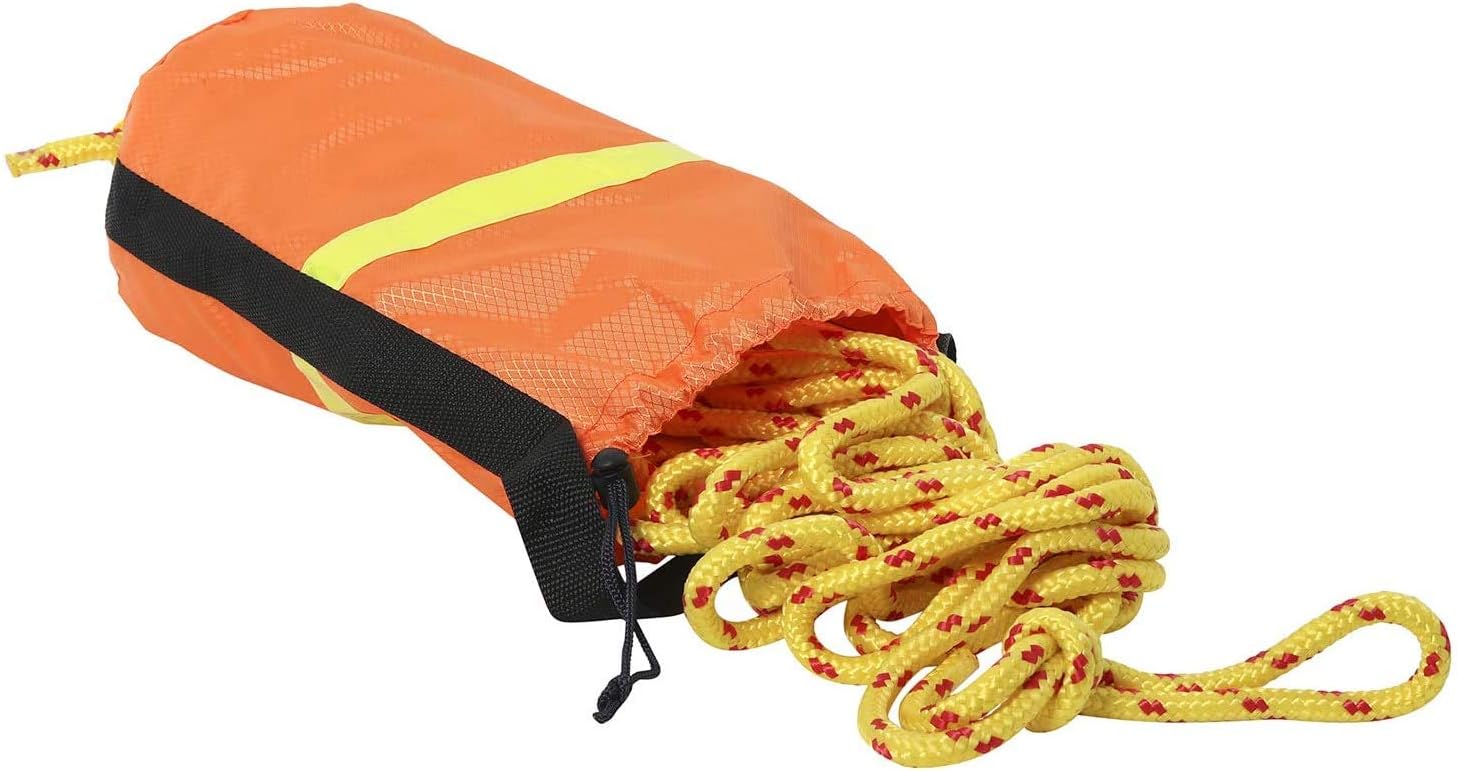 NovelBee Rescue Throw Rope Bag with 5/16 Inch x 70 Feet Braided