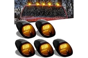 jkahh No Drill Car Cab Light for Universal Car Powered Wireless Truck Cab Led Lights Magnet Roof Lights, Cab Marker Lights for Truck(Yellow)