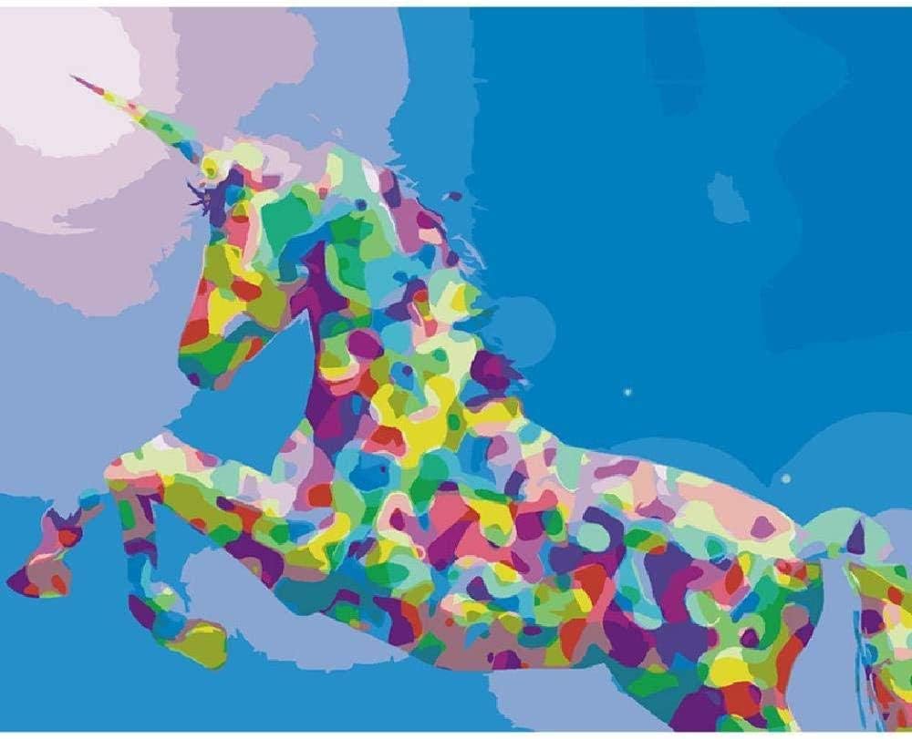 BJBJBJ 1000 Pieces of Wooden Puzzles Tangram Adult Puzzle Wooden Color Unicorn Children Art Leisure Game Parent-Child Toy Suitable for Family