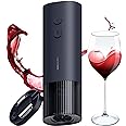 HOTO Electric Wine Opener, Battery Operated Wine Bottle Opener, Foil Cutter, Uncorks +170 Bottles, 10s Instant Opening, Lightweight Body, Automatic Wine Opener for Kitchen Bar Restaurant Party