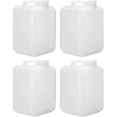 North Mountain Supply Vented Plastic Hedpak, Carboy, Pack of 4, 5 Gallon | Pack of 4, Liquid Storage, BPA-Free, Food Grade, FDA Approved, Vented Cap, For Home Brewing, Kitchen Storage